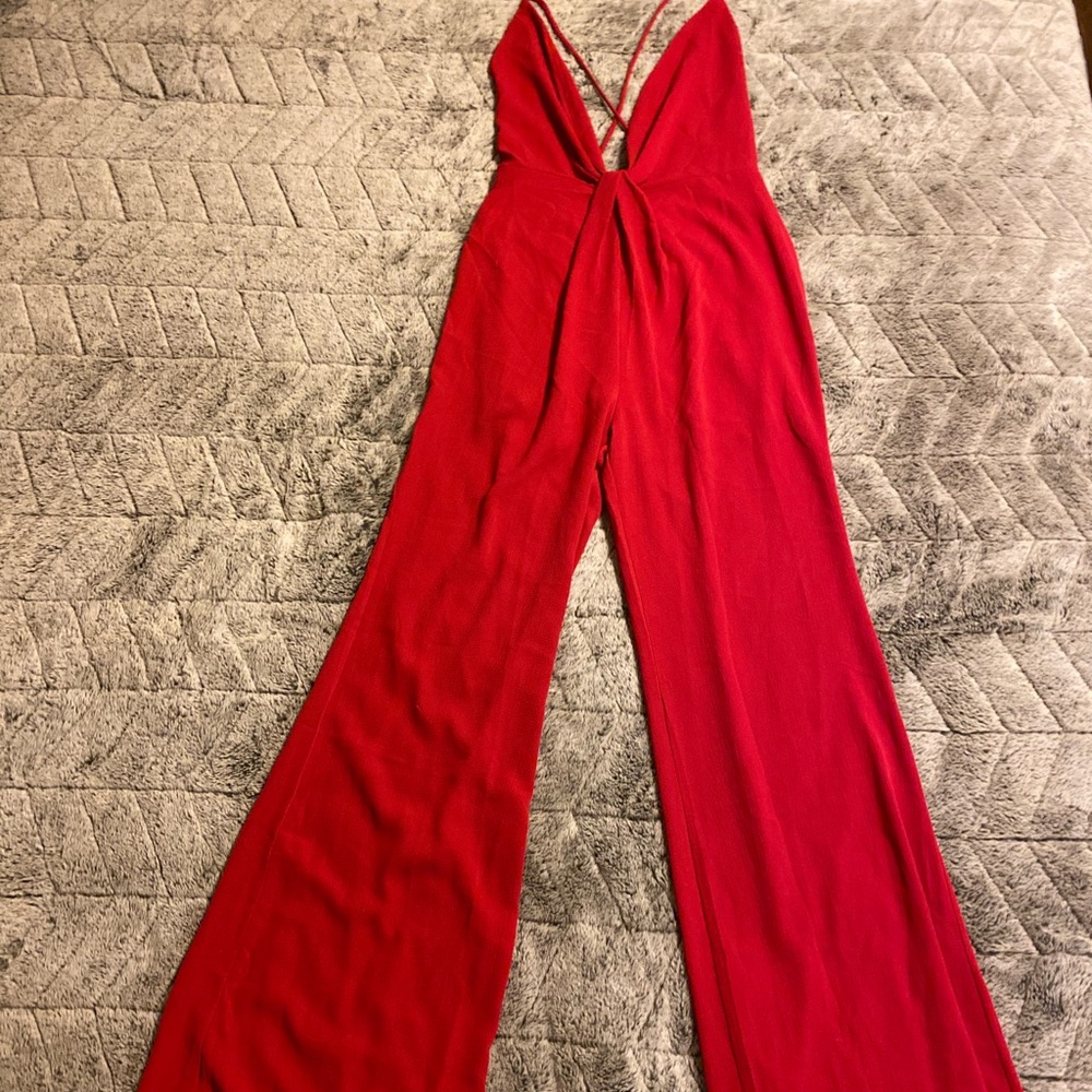 Red jumpsuit